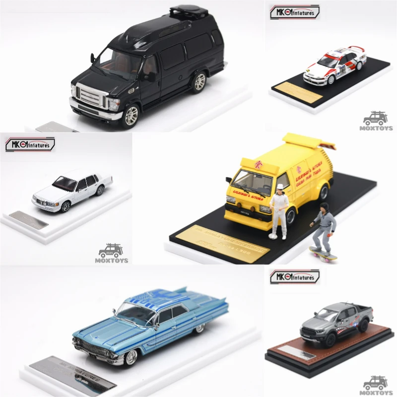 سيارة MK Miniatures 1:64 E350 / Galant VR-4 / Delica L300 / Lincoln / DeVille / Ranger APA xpo 2025 Diecast Model Car