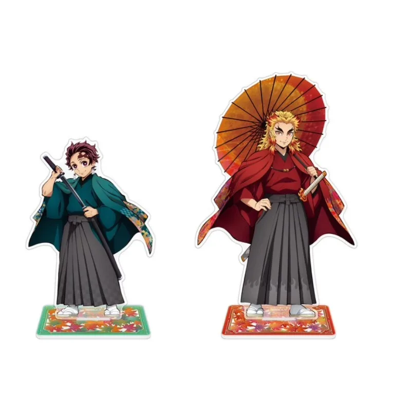 

Игра Kamado Tanjirou Rengoku Kyoujurou акриловая искусственная Аниме Фигурка модель Косплей игрушка для подарка