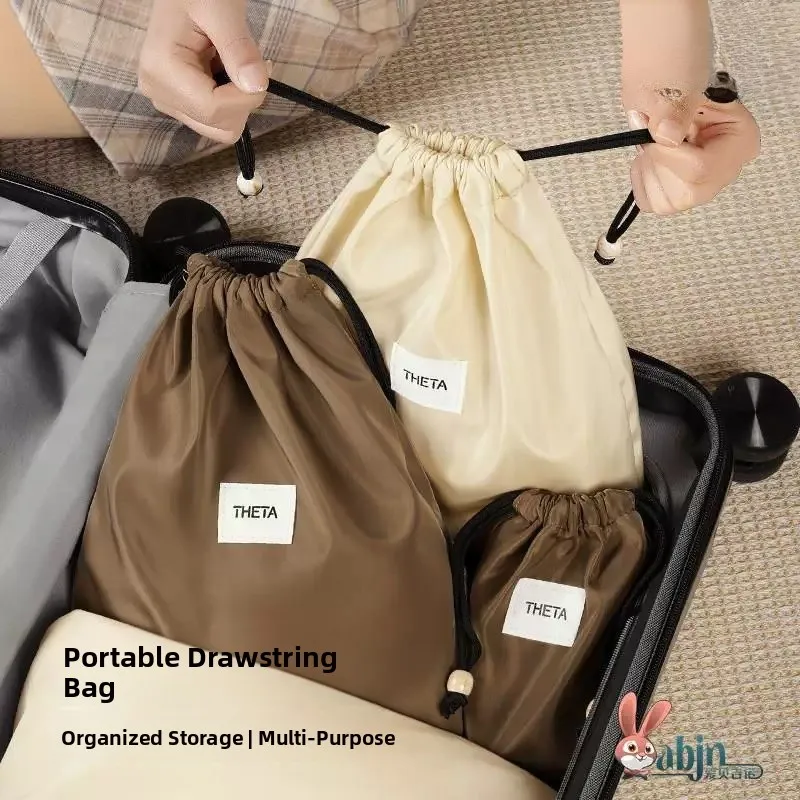 Large Capacity Travel Storage Bag Drawstring Style Underwear Socks Organizer Bag Luggage Dustproof Bag for Men And Women