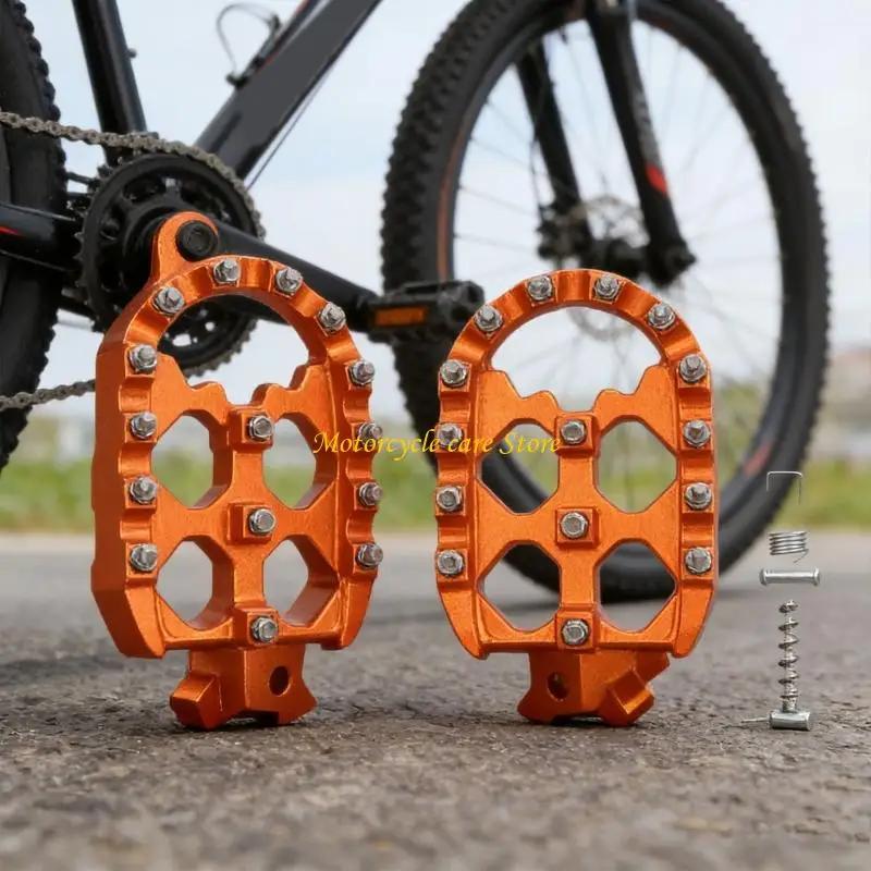 U75F Corrosion Resistant Nonslip Motorcycle Foot Pegs Provides Excellent Grip And Corrosion Resistance For Optimally Grip 2pcs