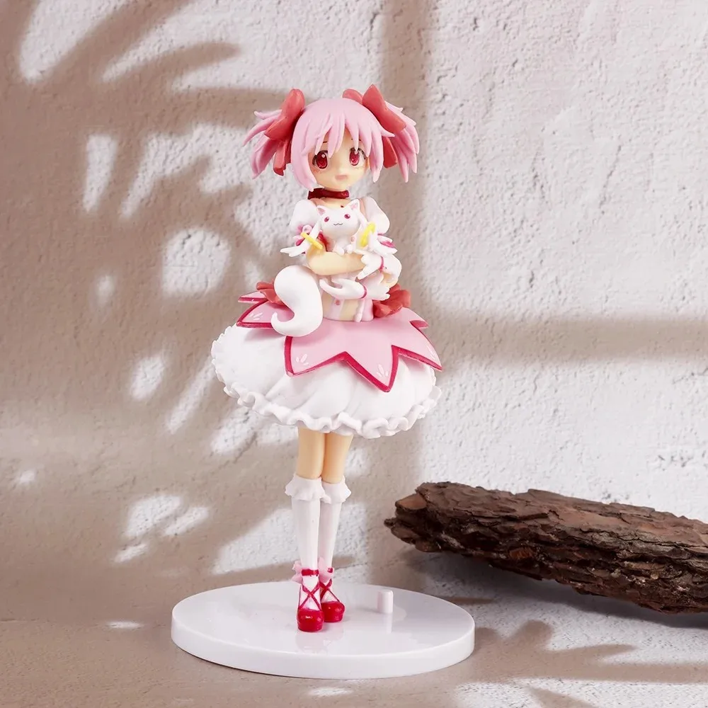 18cm Figurka Anime Puella Magi Madoka Magica Kaname Madoka Figurka Akcji Model Czarodziejki Dekoracja Statuetka Lalki Zabawki Prezent na Boże Narodzenie