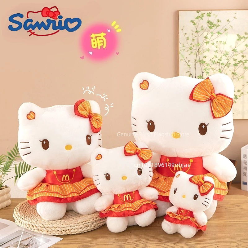23/30/45/60CM Große Größe Sanrio Hallo Kitty Cartoon Anime Plüsch Puppe Zimmer Dekorative plüschtiere Kissen Peluche Ornament Geschenk