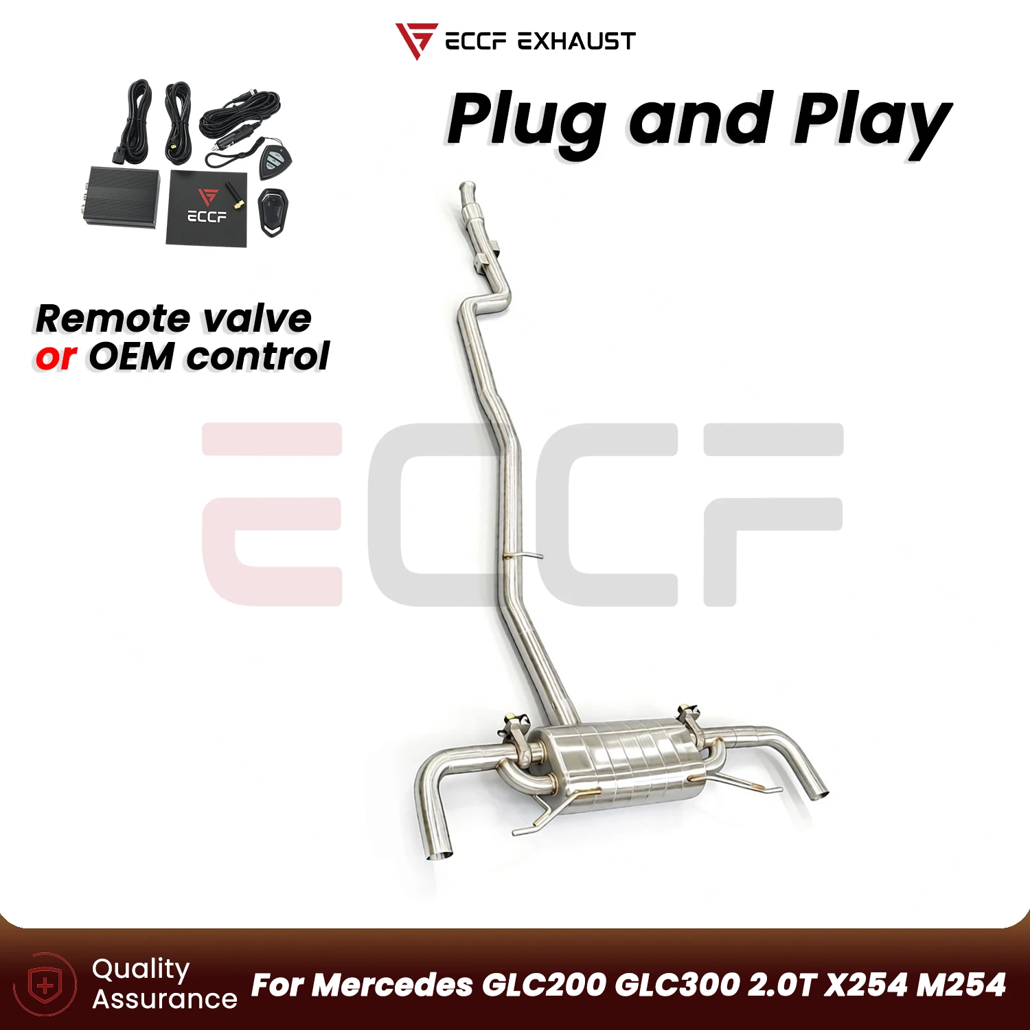 

Aggressive Sound Stainless steel Catback Exhaust system FOR Mercedes GLC200 GLC300 2.0T X254 M254 Performance Upgrade