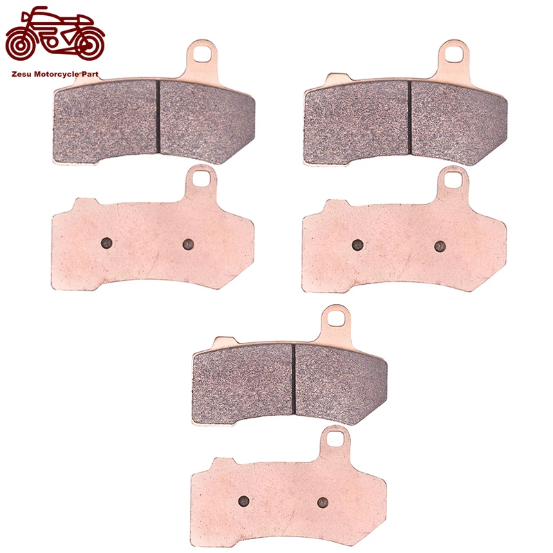 6pc Motorcycle Front Rear Brake Pads For HARLEY DAVIDSON VRSCAW VRSCDX VRSCF VRSCX 1250 V-Rod Night Rod Special Muscle 2006-2017