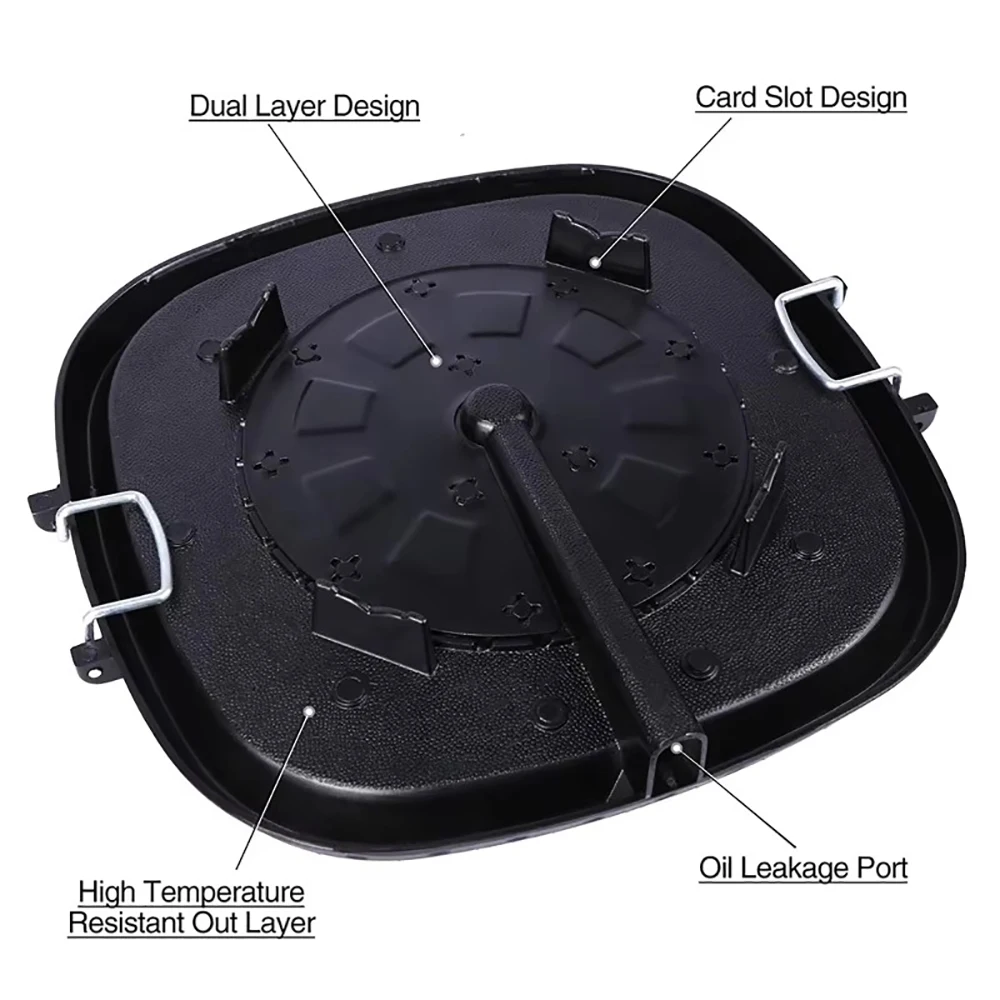 DEOUNY Korean BBQ Grill Pan with Maifan Stone Coated Surface Non-Stick Camping Frying Pan Portable BBQ Grill Plate for Outdoor