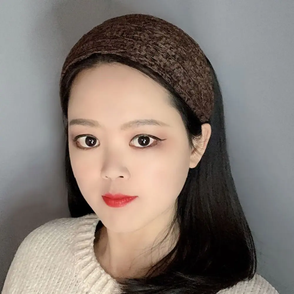 

Elegant Flower Lace Mesh Hair Band Wide Side Hair Hoop Headbands for Women Headwear Headdress Tiara for Women Women