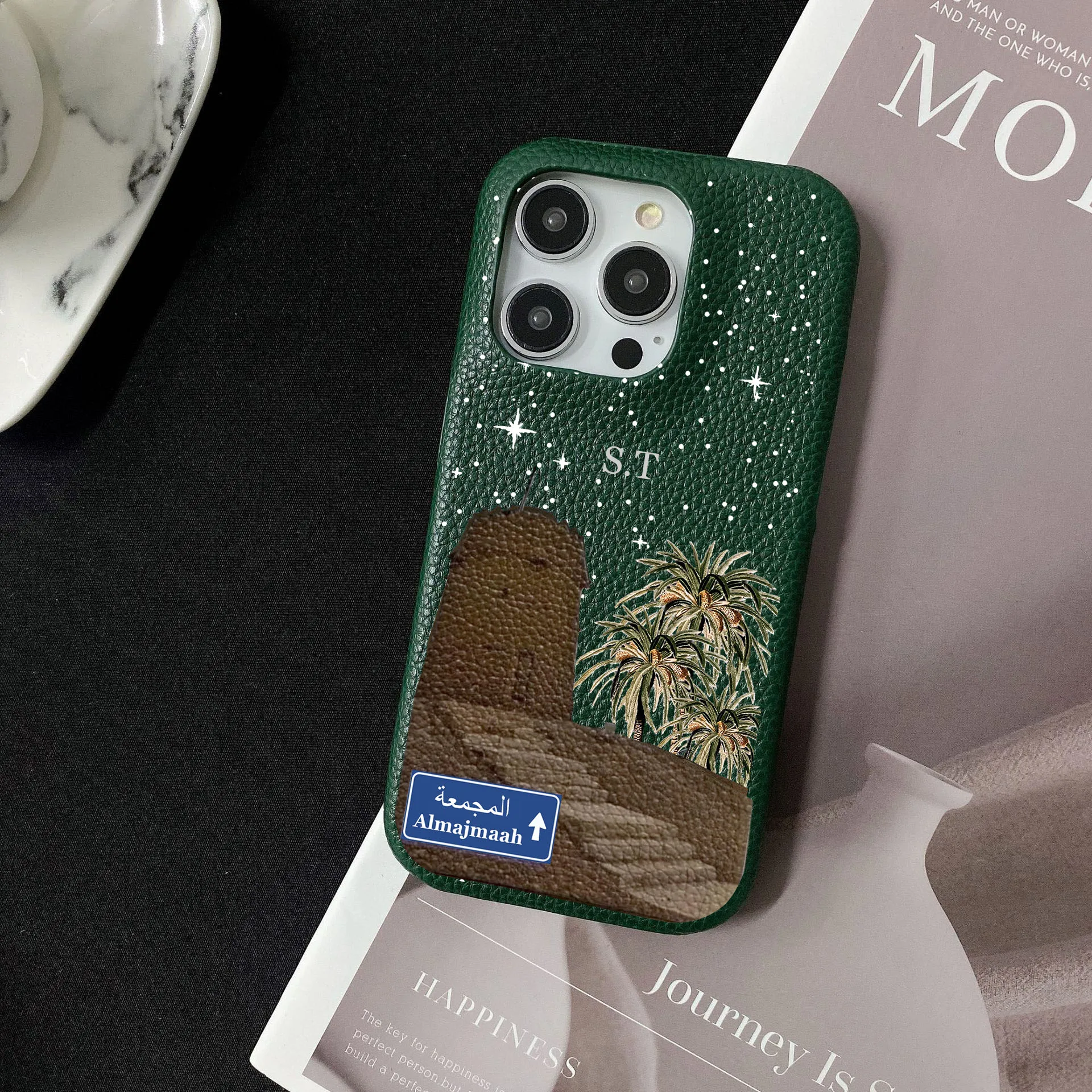 Personalizowane etui Almajmaah z literą imienia na iPhone 15 16 Pro Max 14 13 Pro Max 12 Mini 11, luksusowe etui z literami Kafr