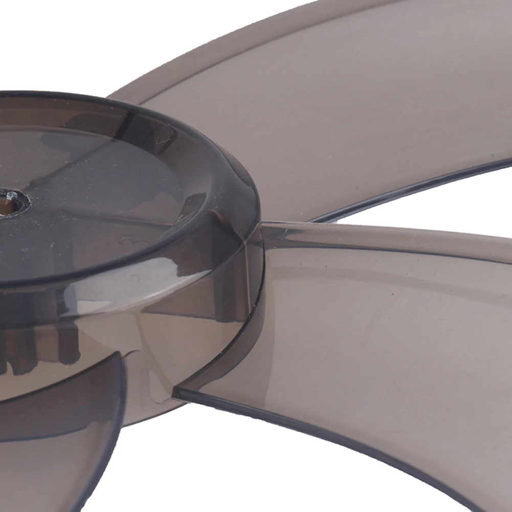 14 Inch 5 Leaf Plastic Fan Blade With Nut Cover Black White For Pedestal Desk Stand Fan Replacement Part Easy Install