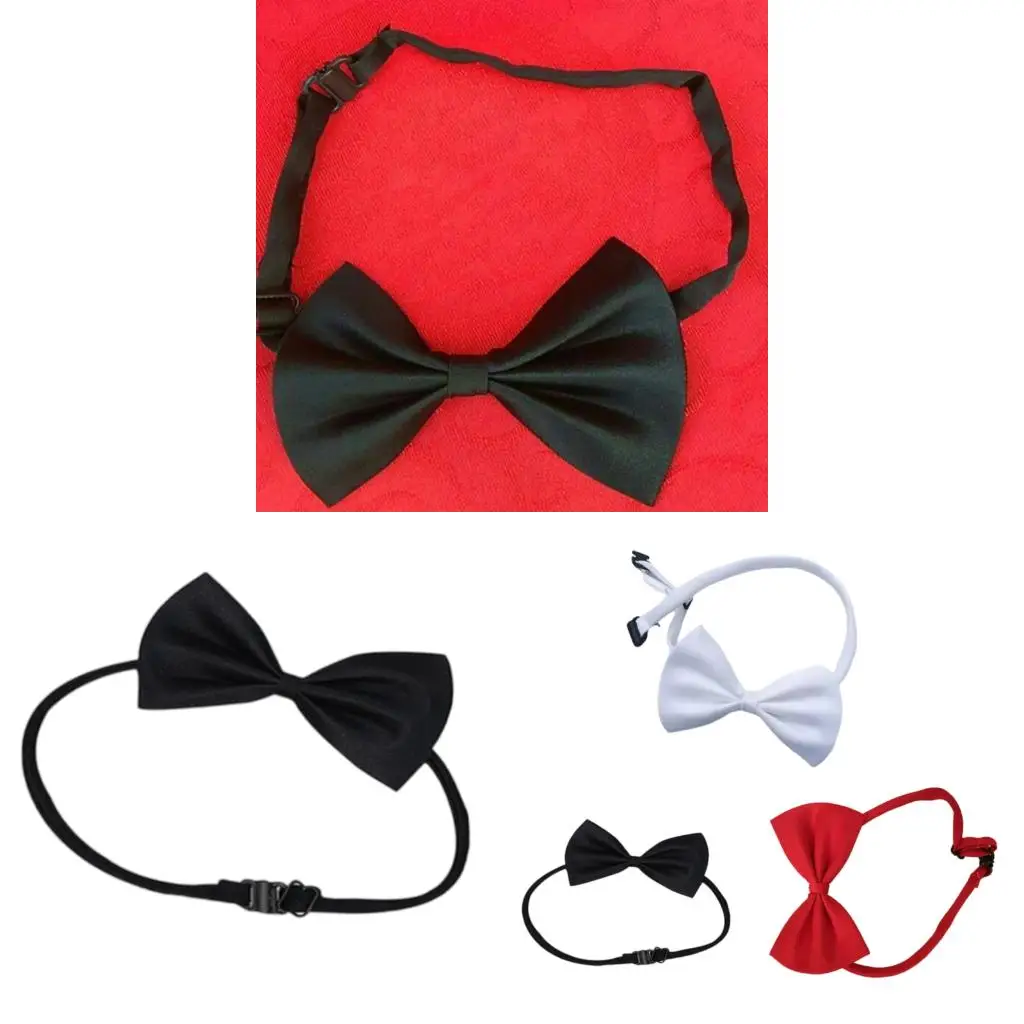 Эластичный-бабочка-для-взрослых-и-детей-унисекс-регулируется-формальное-однородное-галстук-шеи