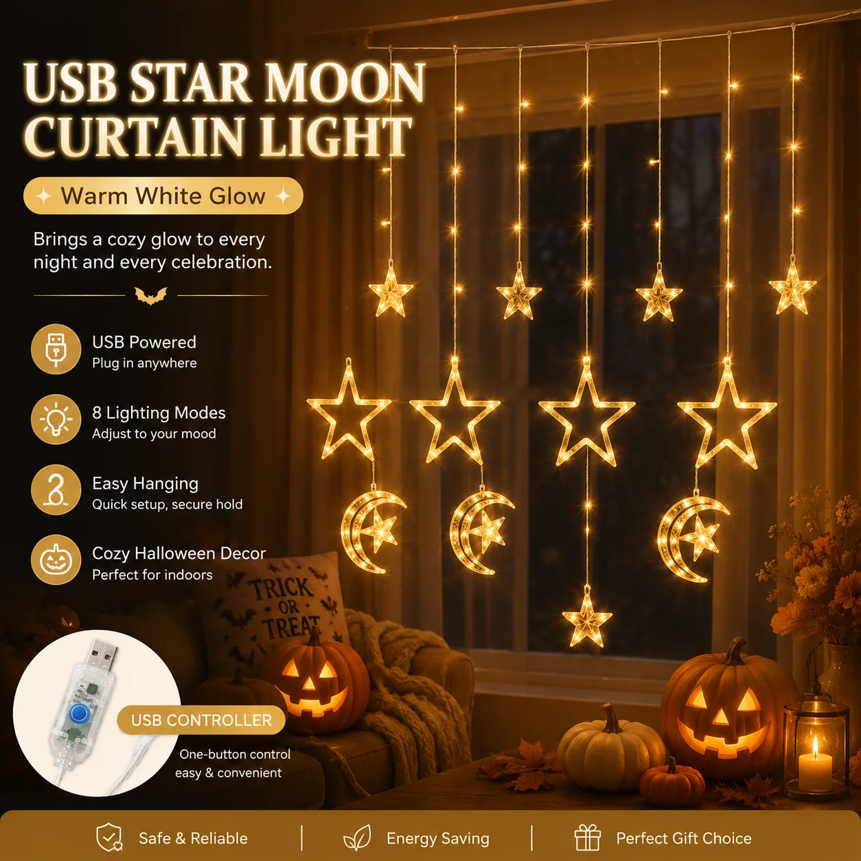 luzes-de-cortina-usb-estrela-e-lua-luzes-de-fada-led-branco-quente-8-modos-decoracao-para-halloween-janela-quarto-festa-e-casa
