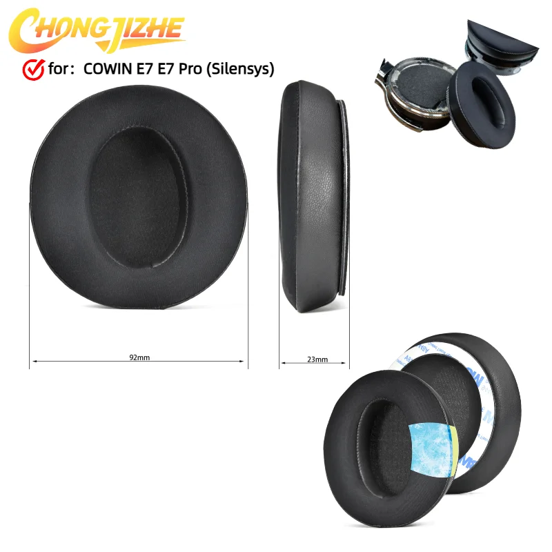 

CHONGJIZHE Ear Pads For COWIN E7 E7 Pro (Silensys) Headphones Replacement Foam Earmuffs Headset Covers Sponge Leather Foam