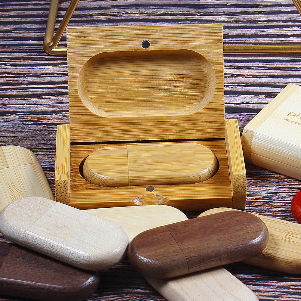 Wooden + Box USB 2.0 Pen drive - Photography Of Memories ulasan dan harga