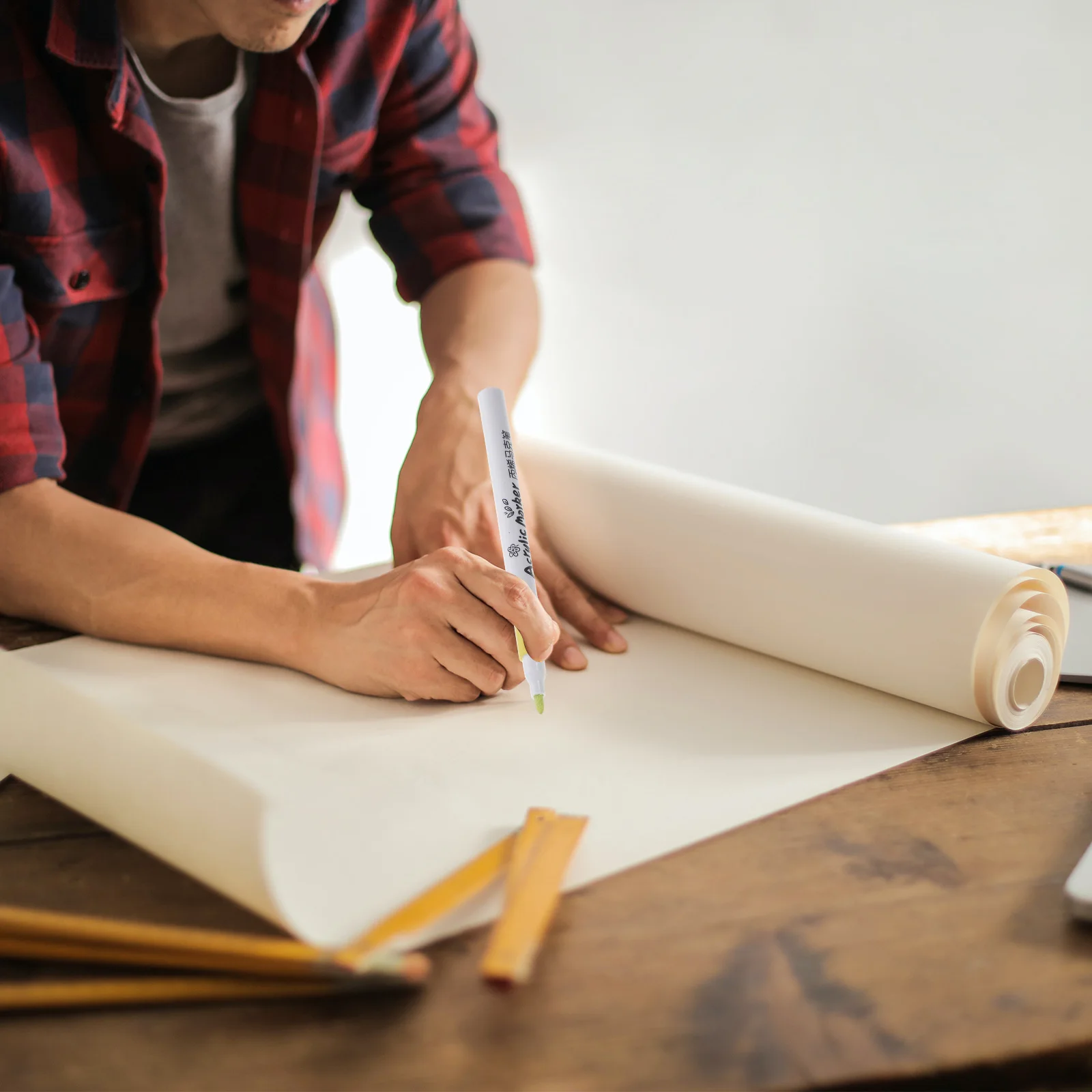 

36pcs Acrylic Paint Markers Flexible Tip Smooth Writing Drawing Coloring Sketching Scrapbooking Art Supplies Adults Gift