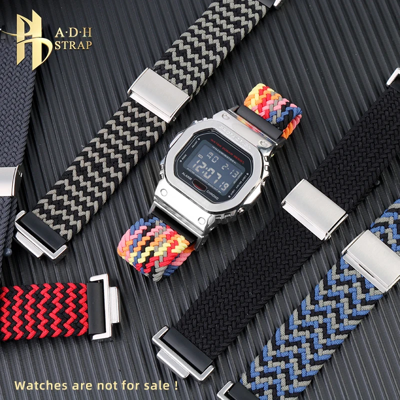 Breathable Nylon Watch with Accessories For Casio G-SHOCK DW-5600 GW-B5600 GWM5610 Watch Strap 16mm Fashion Style