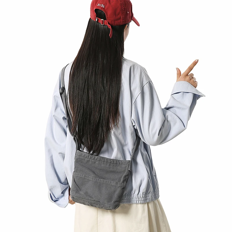 

Small Canvas Women's Bag Female Handbags Shoulder Bag Vintage Cross Eco Bag Korean Shopping Messenger Bag Y2K Satchels Student