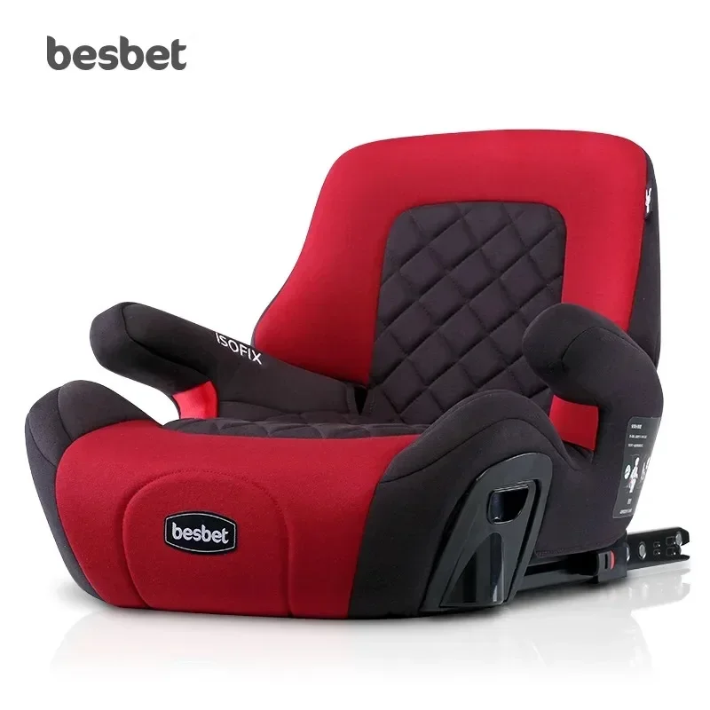 Asiento de coche portátil para bebé de 3 a 12 años, asiento de refuerzo de interfaz ISOFIX, almohadilla de refuerzo para bebé, asiento de seguridad de coche de viaje