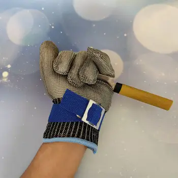 1隻裝防割不銹鋼手套,工作安全手套,金屬網防割,適用於屠宰工人 10 最佳銷售 防割手套 - №3