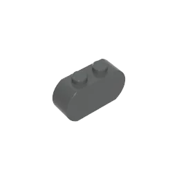 Eske Kouri GDS-90336 Ziegel, modifiziert 1 x 3, mit runden Enden, kompatibel mit Lego 35477 Kinder-DIY-Bausteinen, technisch