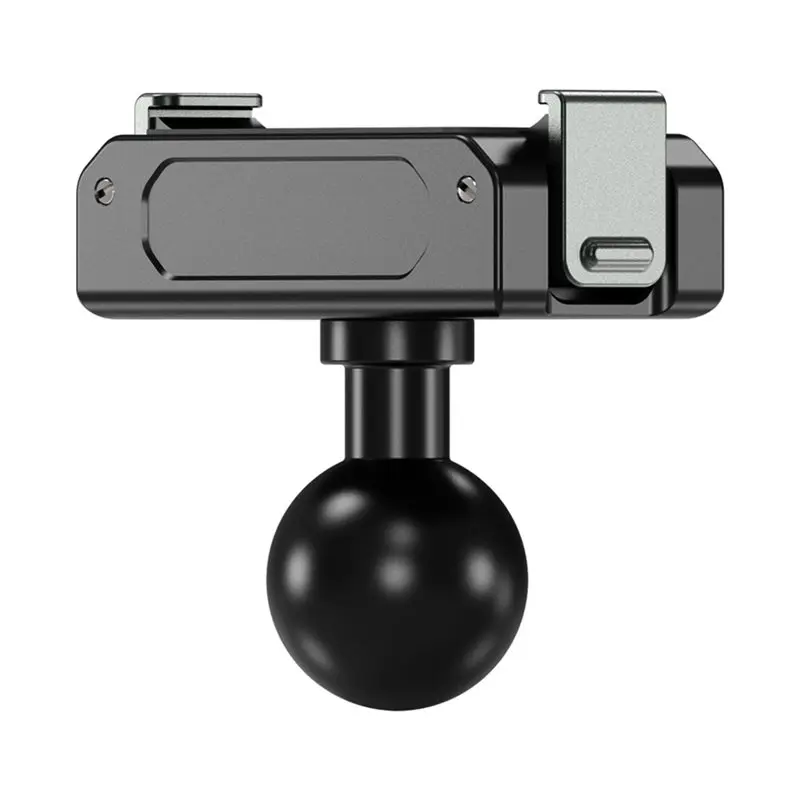 Y22A-Dual Claw Buckle Magnetic Quick Release Base Mount For DJI Action 6 Osmo Nano Camera 17Mm Ball Tripod Adapter