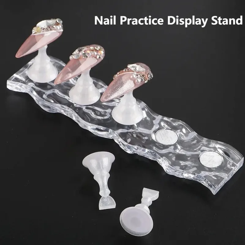 Premium Metallic Nail Art Brushes Set (5Pcs) with 1PC Display Stand - UV Gel Polish Painting Tools for Long Lines & Fine Details