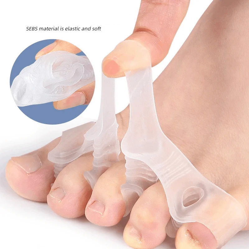 

1/2Pairs Silicone Orthopedic Product Separator Gel Spacers Toe Protector Bunion Corrector Foot Finger Straightener Pedicure Tool