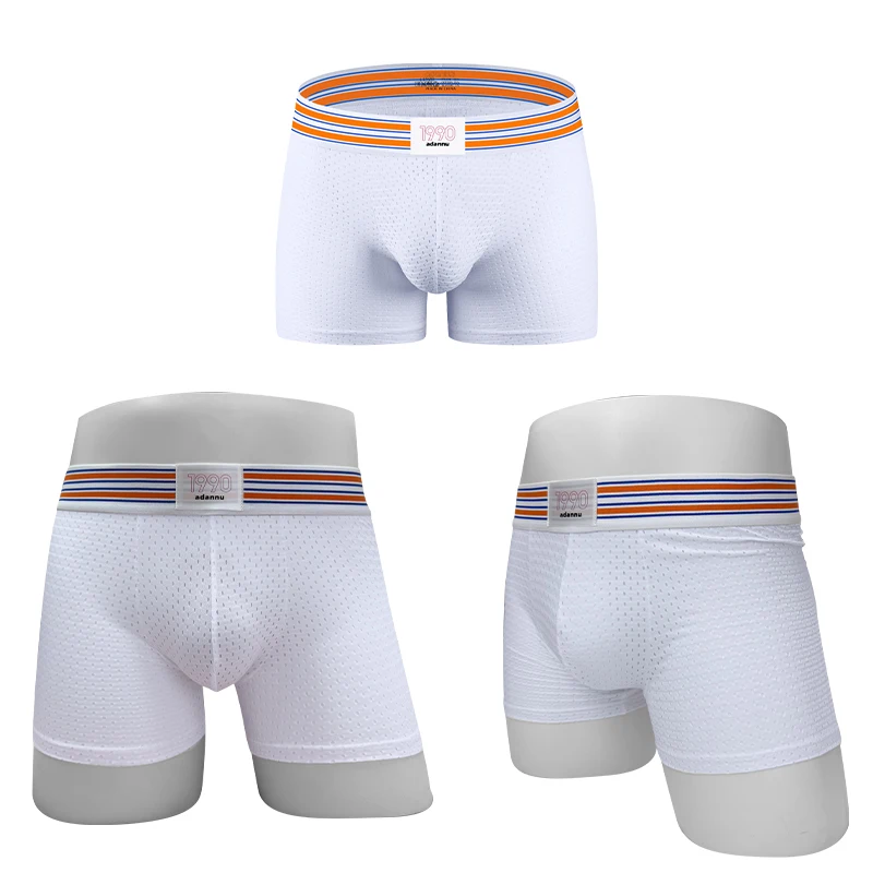 

2pcs Sexy Men Underwear Boxer Shorts Push Up Padded Underwear Men's Boxers Hip Butt Elastic Truncks Enhancement or As Swimwear