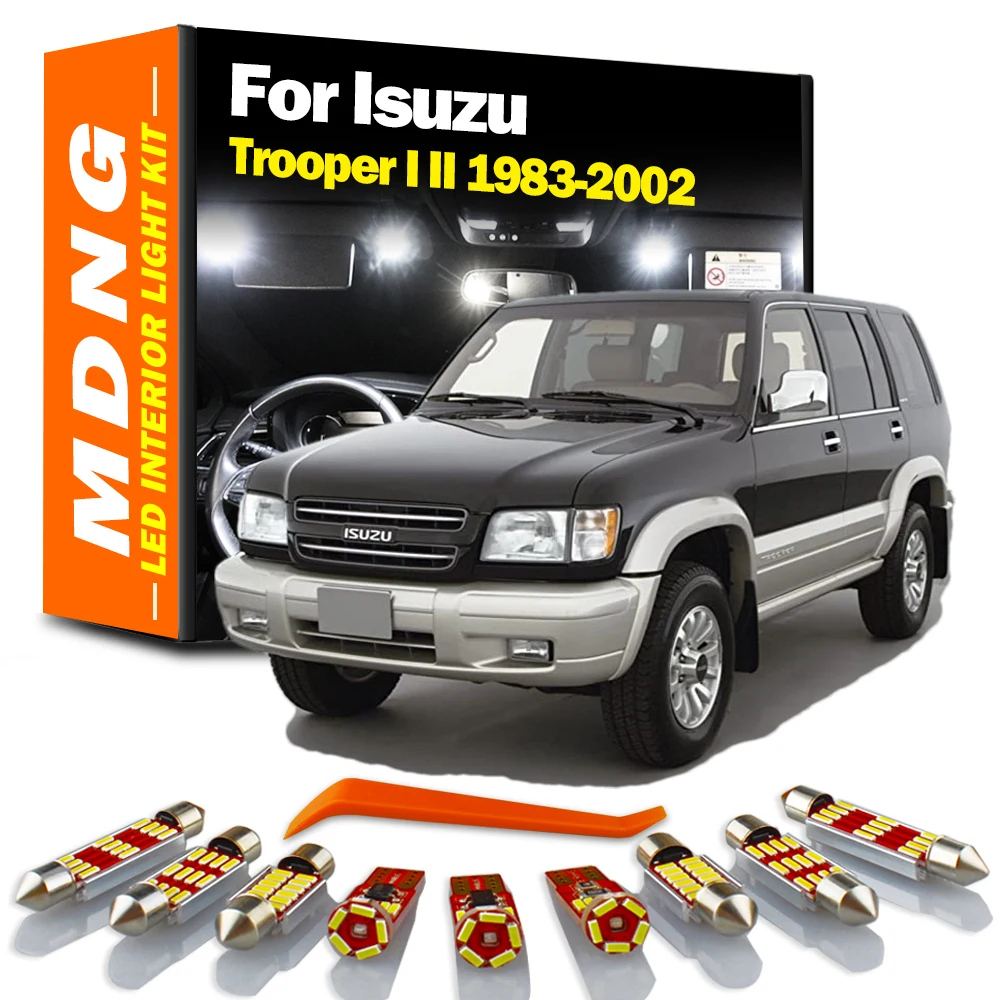 MDNG Canbus LED Interior Map Dome Light Kit For Isuzu Trooper I II 1983-1995 1996 1997 1998 1999 2000 2001 2002 Car Led Bulbs