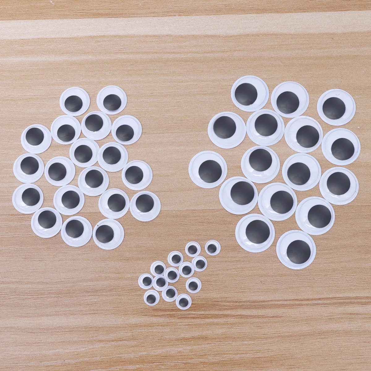 250Pcs 6mm 12mm 15mm DIY Plastic Googly Eyes for Crafting Characters Monsters Home Decoration DIY Plastic Eyes