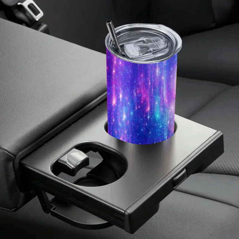 1pc 20oz Coffee Cups& Mugs Stainless Steel Tumbler with Lid and Straw,Leak-Proof,Suitable for Everyone,Perfect Gift for Couples,Family,Gift Idea, Cosmic Galaxy Theme