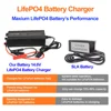 14.6V 100A Lifepo4 充電器調整可能なバッテリー充電器 LCD ディスプレイ付き電動スクーターオートバイゴルフカート電動自転車用 6