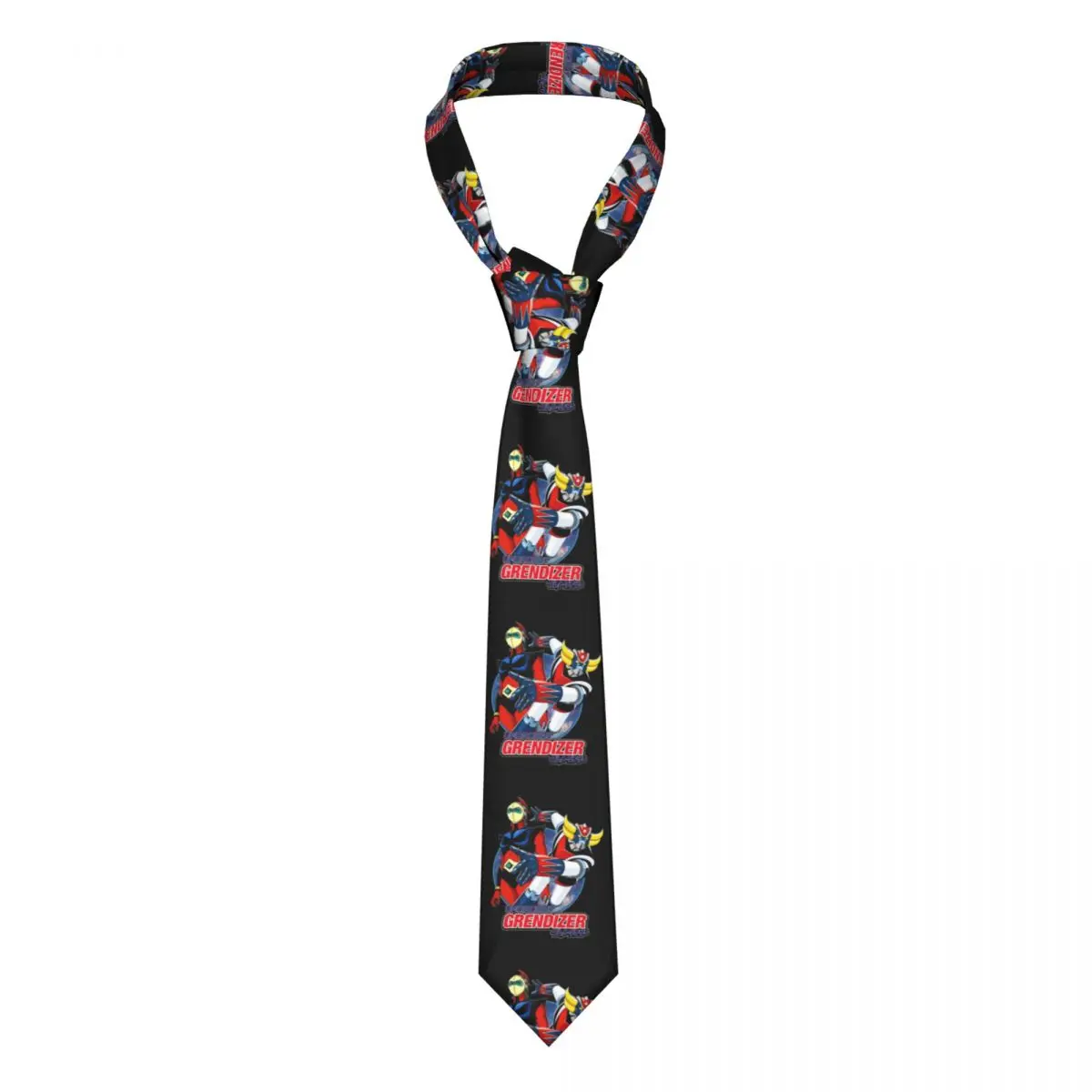 Formal Grendizer And Actarus Necktie Men Custom Silk UFO Robot Goldrake Office Neck Ties