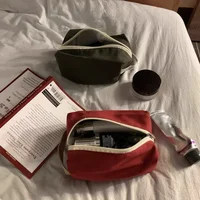 Bolsas organizadoras de cosméticos de estilo coreano para mujer, estuche de maquillaje de lona de viaje, bolsa pequeña y grande para Kit de maquillaje, 1 ud.