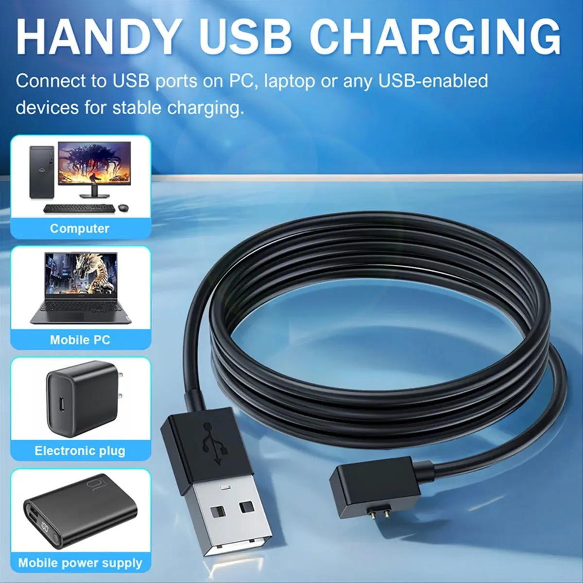 AT42 Fast Charging Cable for Watch 2 Lite Smart Watch Magnetic Type Charger