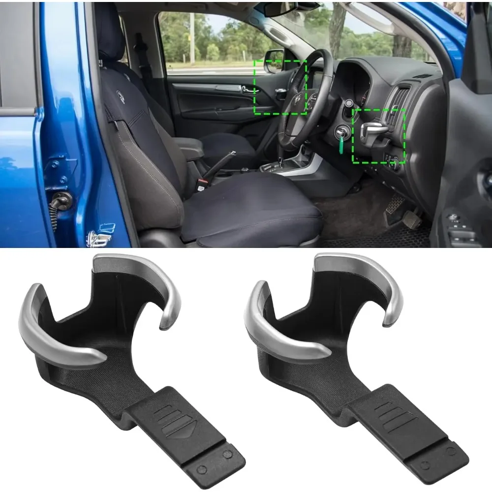 Dashboard Cup Holder Inserts for Chevy Colorado S10 Trailblazer 2017-2022 Replace 52124622 Black