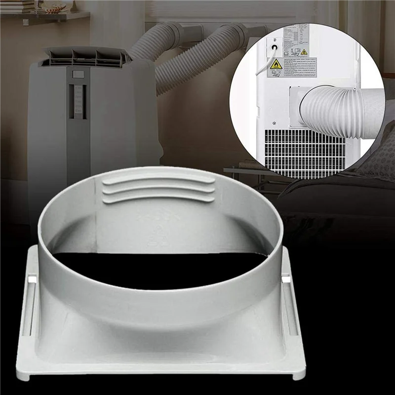ABJN-5X Air Conditioner Exhaust Hose Interface, Portable Home Mobile Air Conditioner Body Fitting Connector, Square 15Cm