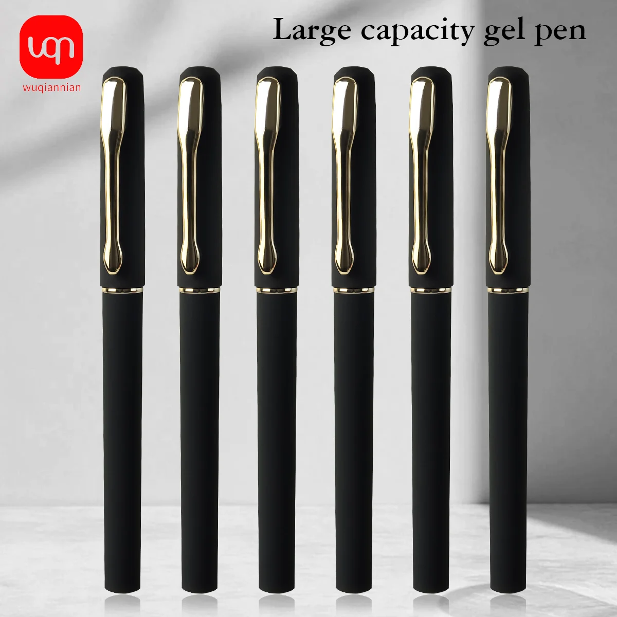 

WQN-4/8/12PCS High-Quality Frosted Gel Pens, 0.5mm Tip, Smooth Ink Flow, Black Ink Signature Pen, School and Office Supplies