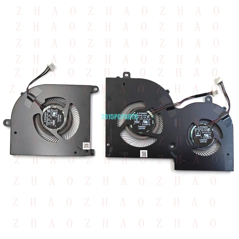 L+ New for MSI Creator Z16 Z16-A11U Z16-A11UE A11UET A12UET MS-1571 CPU / GPU Fan