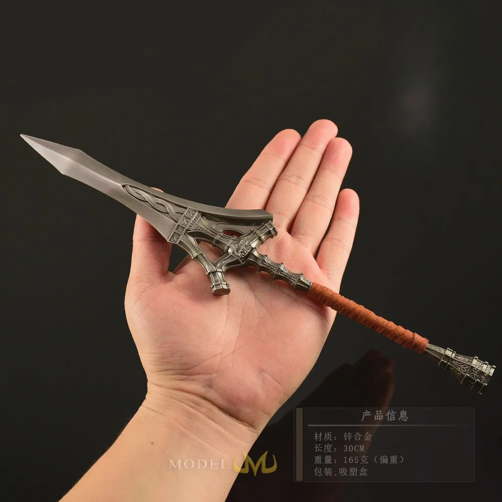 30 سنتيمتر/11.81in الساخن الروحية الثعبان الصيد الرمح البند جمع حلية الدعائم هدايا عيد اللعب جميع المعادن الحرفية الأسلحة نموذج #5