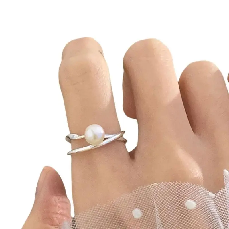  Silver Color Irregular Metal Opening Rings Adjustable Stackable Ring Jewelry for Fashionable Women and Trendsetters