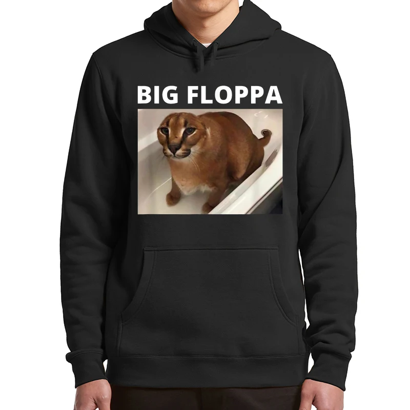 

Big Floppa My Beloved Caracal Cat Big Ears Hoodies Funny Meme Classic Unisex Sweatshirts Long Sleeves Fleece Tops