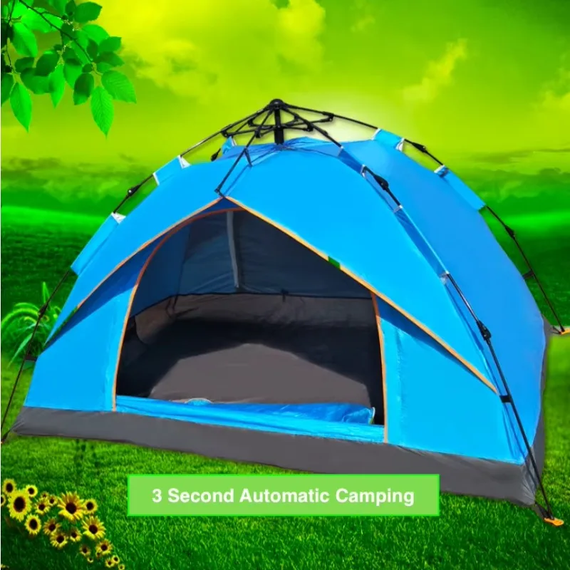 

2 Person Portable Waterproof Automatic Family Beach Sunshade Pop up Camping Tent Outdoor