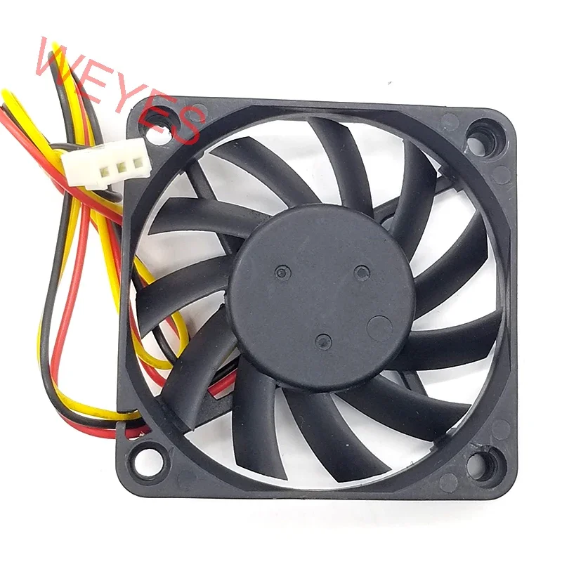 New 6CM Fan EC6010L12ER For Evercol 6010 Cooling DC12V 0.14A 3Pins 60*60*10MM Square Cooler