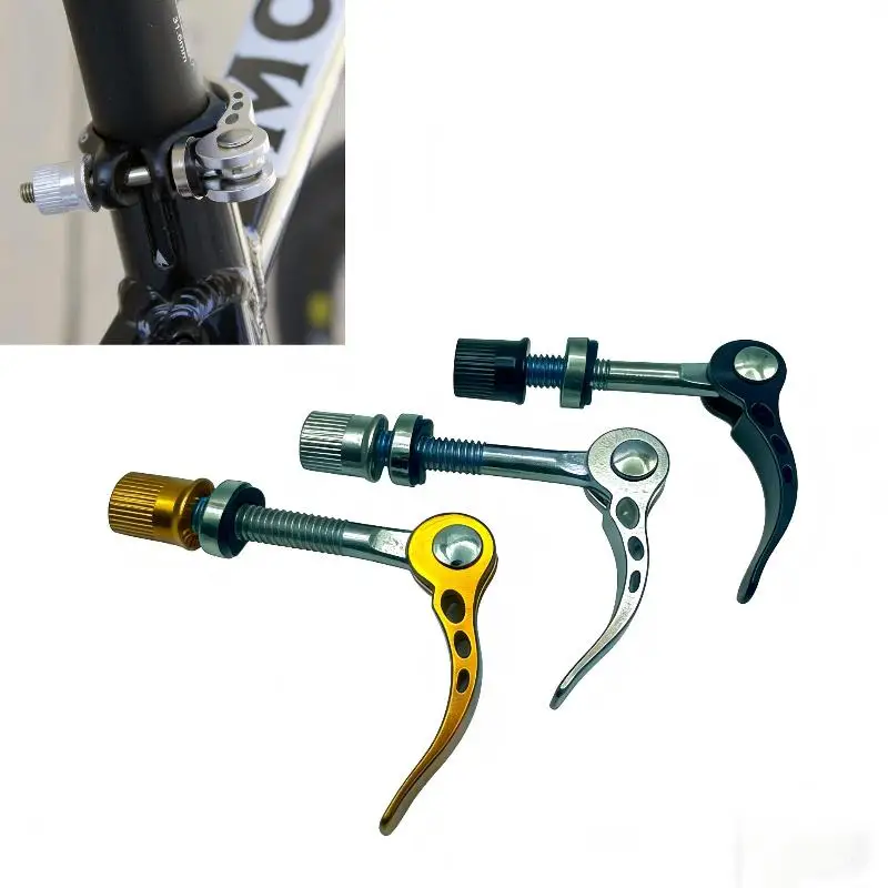 High qualityBike Quick Release Seat Post Clamp Aluminum Alloy 31.8mm High Strength Secure Easy Install for Cycling  Road Bike