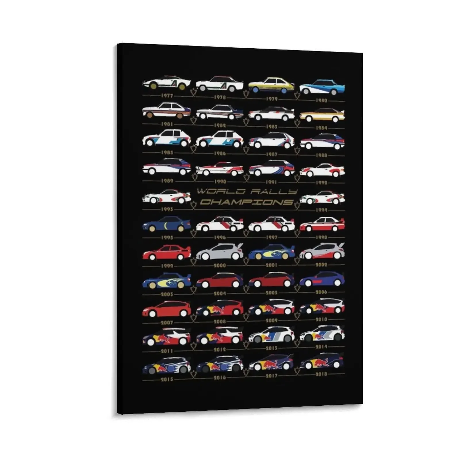 

World Rally Aces Canvas Painting room decorations for men decorative pictures for the room Decor for room home decor