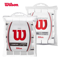 12/24 Pcs Wilson Hand Glue Non-slip Belt Tennis Racket Grip Tape Anti-slip Band Fishing Pole Sweatband Pu Handle