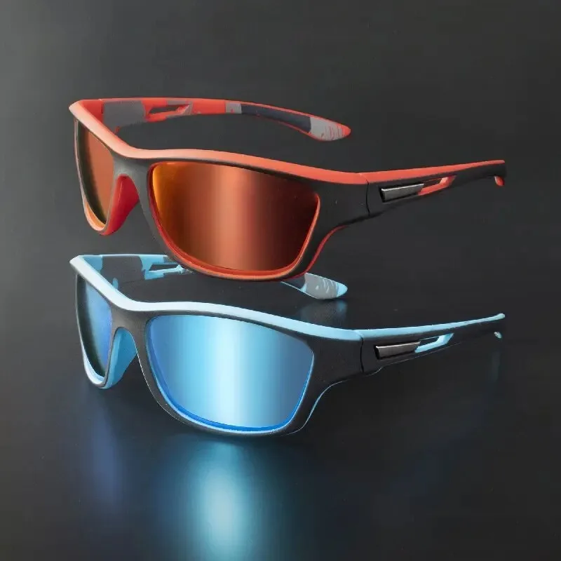 Vintage męskie okulary przeciwsłoneczne z polaryzacją męskie sporty na świeżym powietrzu wiatroszczelne piaskowe klasyczne okulary przeciwsłoneczne do jazdy wędkarskiej — zdjęcie 4