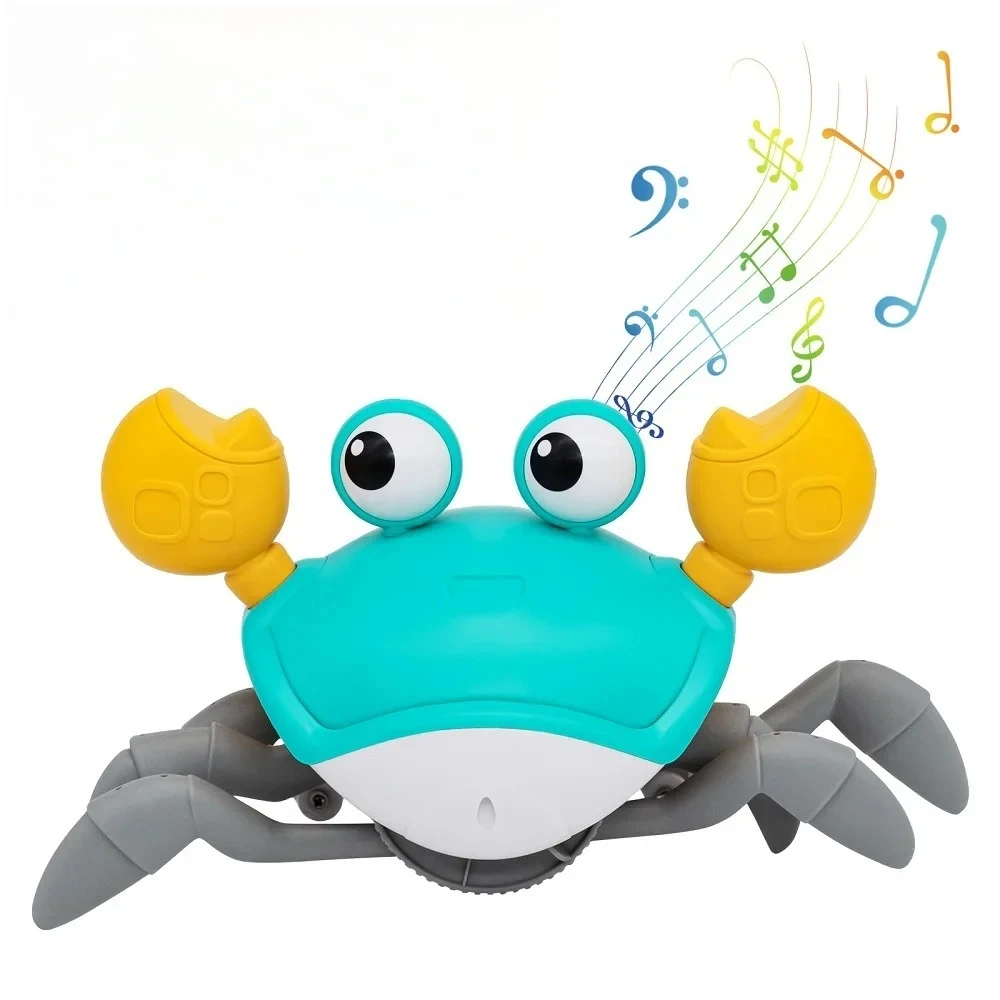 Fun Dancing Crab Run Away Toy For Babies Crawling Interactive Escape Crabs Baby Birthday Thanksgiving Christmas Gift No Battery