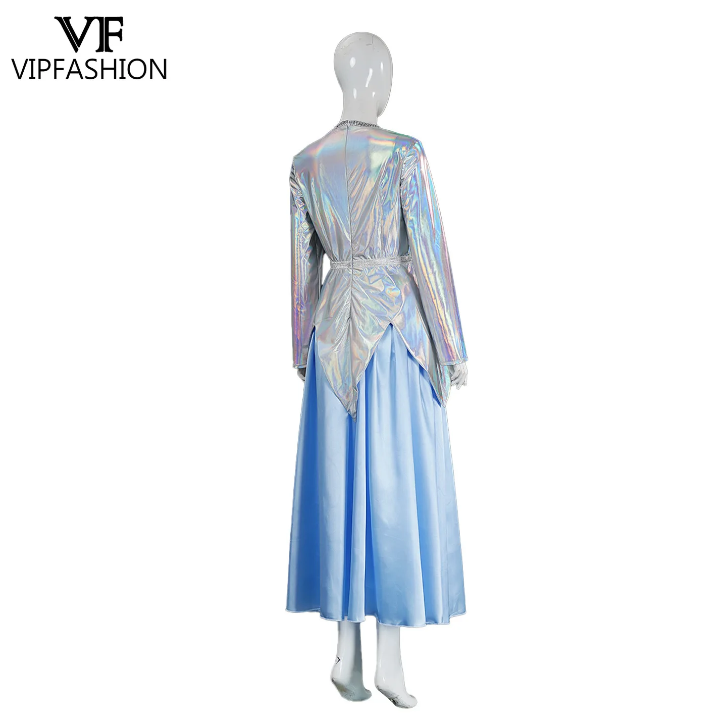 VIP أزياء الهالوين الجنية العرابة تأثيري حلي امرأة قزم فستان أنيمي فيلم مرحلة الأداء الزي القرون الوسطى فستان فني