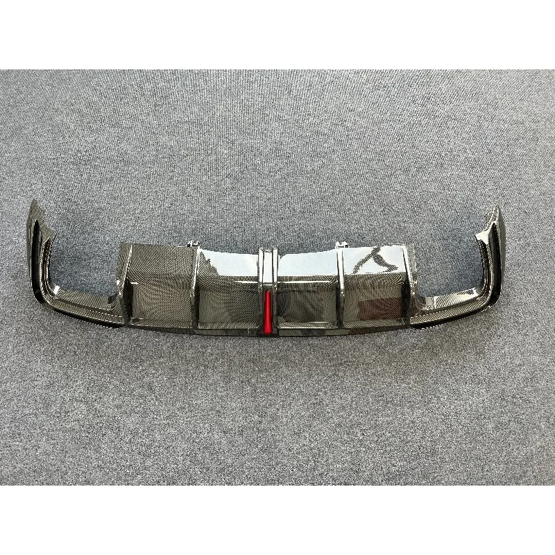 Modified Rear Bumper Diffuser With LED Lamp Sport Body Kit For Audi A4 S-line S4 B9.5 2020-2025 Rear Lower Lip Splitter image 3