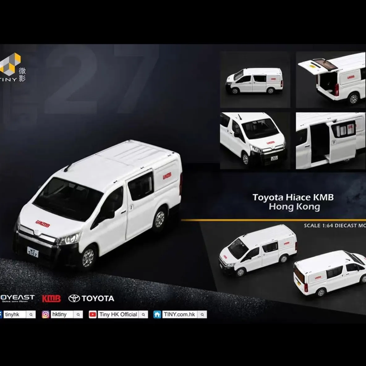 Tiny Micro 1:64 Kmb23 Volkswagen T6 Transporter Kmb Engineering Vehicle Vw Model